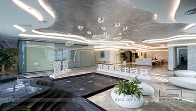 星河world辦公裝潢現(xiàn)代風格實景圖