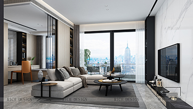 前城濱?；▓@現(xiàn)代簡約190平裝修效果圖