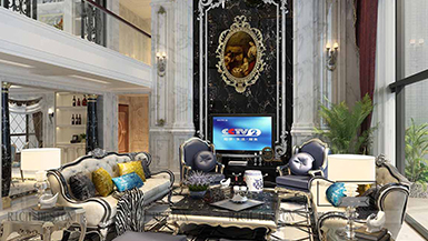 榕江天御豪庭歐式輕奢風格233平設計裝修