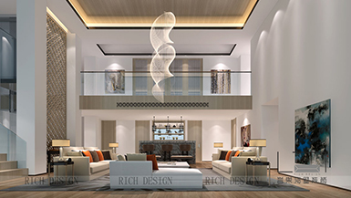 中航元嶼?，F(xiàn)代風(fēng)格500平裝修效果