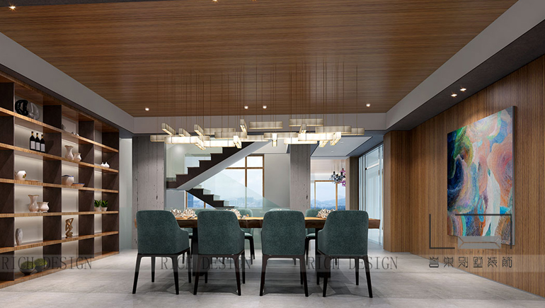 中航元嶼?，F(xiàn)代風(fēng)格500平設(shè)計(jì)效果