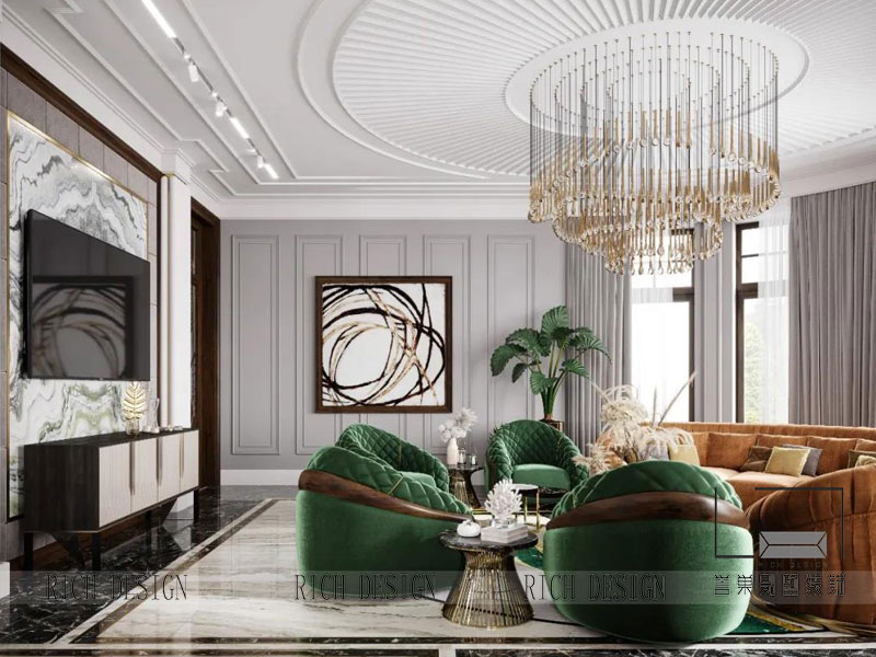 惠陽星河丹堤意式輕奢別墅裝修設計